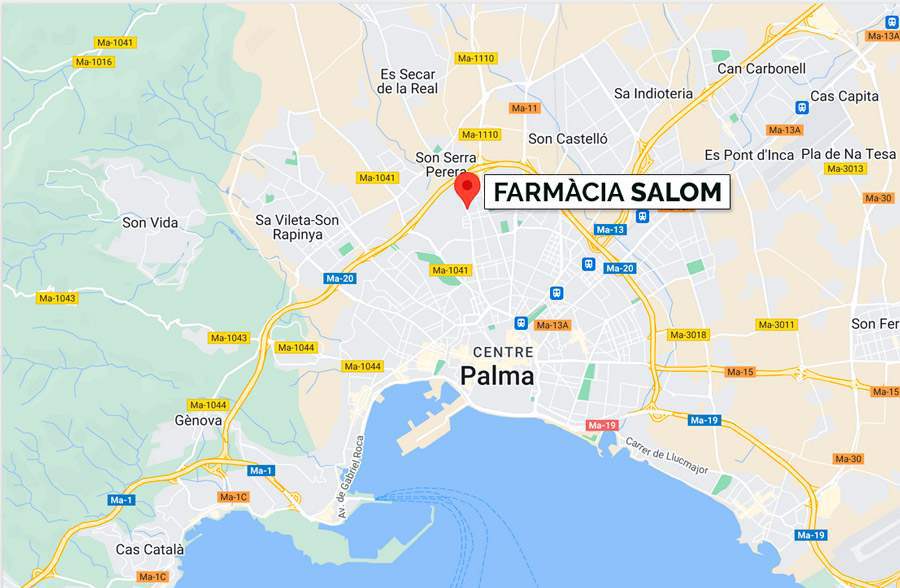 Farmàcia Aina Salom Soler
C/ General Riera 136 - Palma